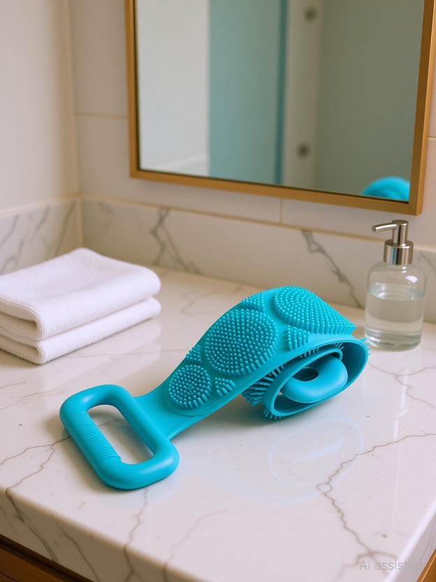 SHARPNAL Double Chopping Belt Scrubber Washer for Bath Scrub Pad Scrub Pad(Medium)