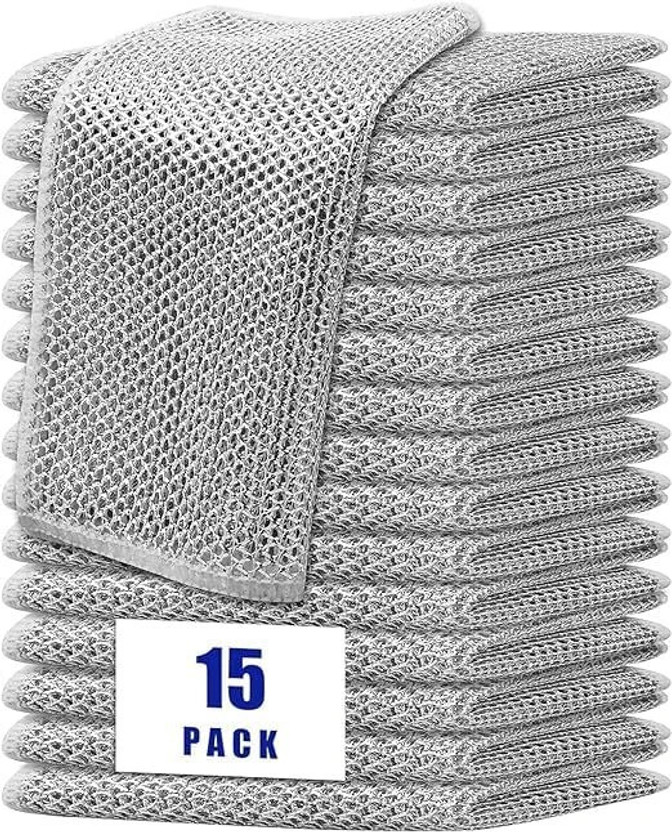 HurryShoppy Non Scratch Wire Scrubber for Kitchen Wire Dish Washing Cloth Cleaning Rag Scrub Pad(Regular, Pack of 15)