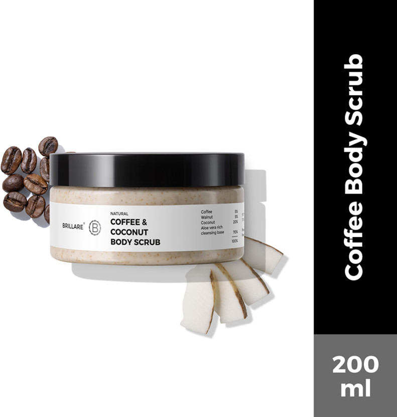 BRILLARE BRILLARE COFFEE & COCONUT BODY SCRUB Energized & Moisturised Skin Scrub(200 ml) - Flipkart Deal