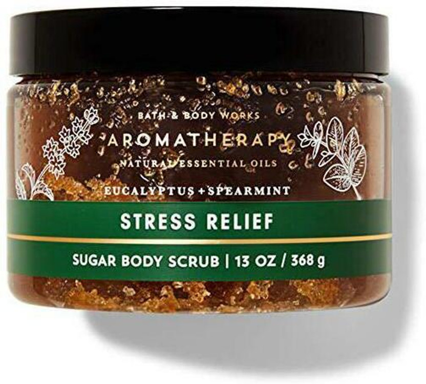 BATH & BODY WORKS AROMATHERAPY STRESS RELIEF EUCALYPTUS + SPEARMINT BODY SCRUB 386 G MADE IN USA Scrub(386 g)