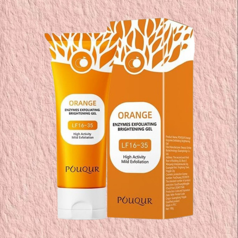 MONEYORA Orange Exfoliating Gel for smooth skin feel and refreshed face(100 ml)