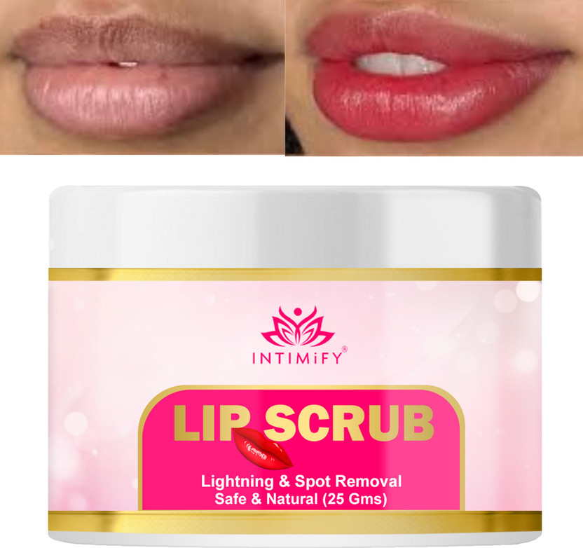 INTIMIFY Lip Scrub Removes Dead Skin, Heals Cracks, Softens & Moisturizes Lips Naturally Scrub(25 g)