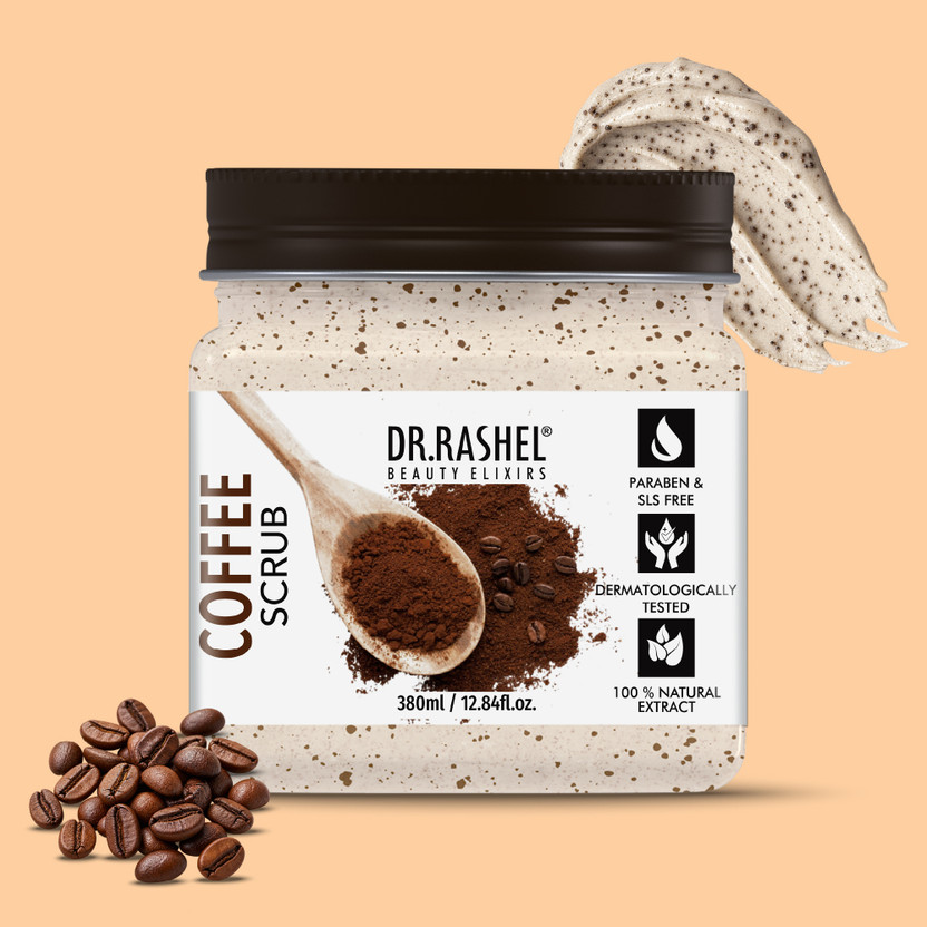 DR.RASHEL Coffee Scrub For Face & Body with Coffee Extracts & Vitamins | Skin Revitalizing Scrub(380 ml)