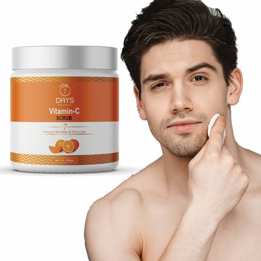 7 Days Vitamin C Natural Face Scrub Tan Removal Repair Damage Caused By
