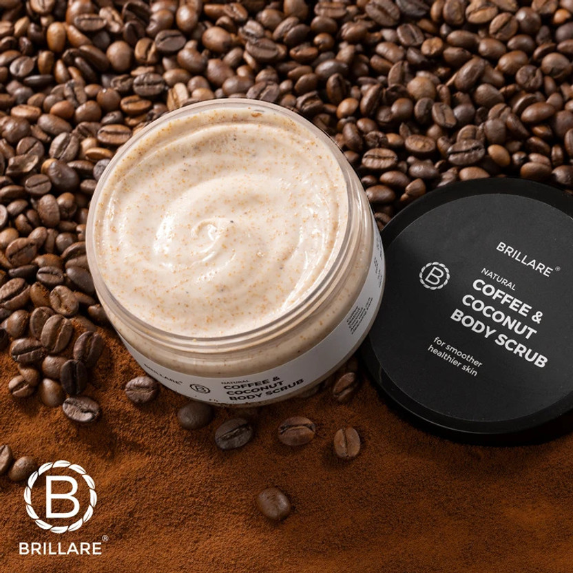 BRILLARE COFFEE & COCONUT BODY SCRUB Energized & Moisturised Skin Scrub(200 ml)