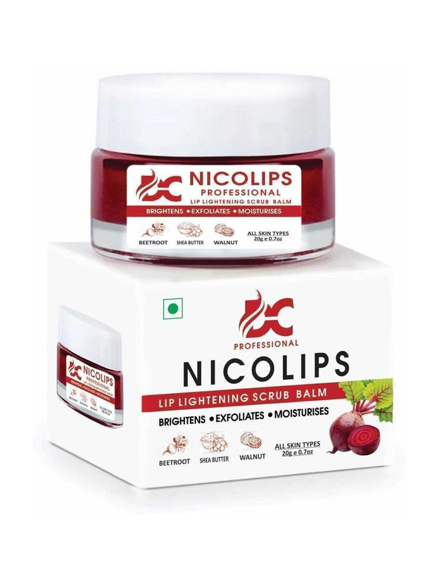 DC PROFESSIONAL NicoLips Lip Scrub For Lightening & Brightening Dark Lips  Scrub(20 g)
