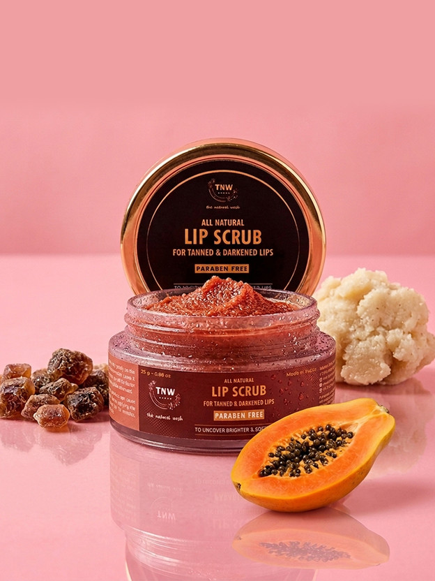 TNW - The Natural Wash Lip Scrub For Exfoliating Tanned & Lightens Darkened Lips Scrub(25 g)