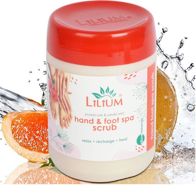 LILIUM Hand & Foot Spa Scrub Dead Skin & Tan Removal Orange Peel