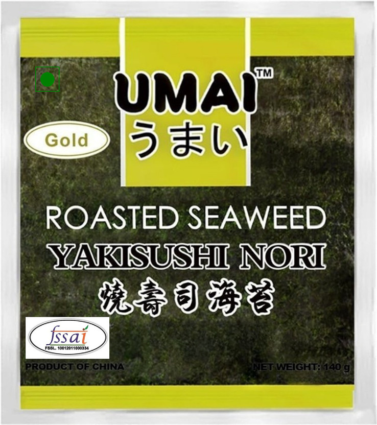 UMAI Gold Premium Nori Seaweed 50 Sheets(50 Pieces)