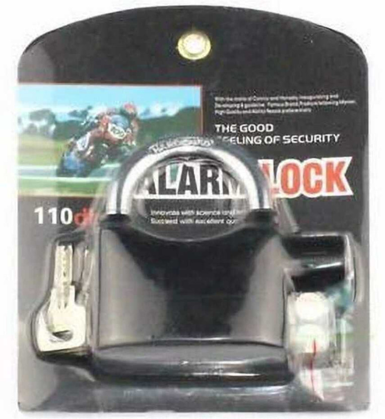 Kritam Kritam Home Office Alarm Security Lock with Motion Sensor and 3 Keys Padlock Siren Alarm Lock Shop, Bike Smart Sensor Safety Lock(Black) - Flipkart Deal