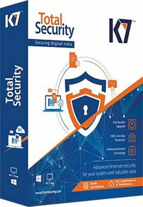 K7 Total Security 1 User 1 Year (Renewal)(CD/DVD)