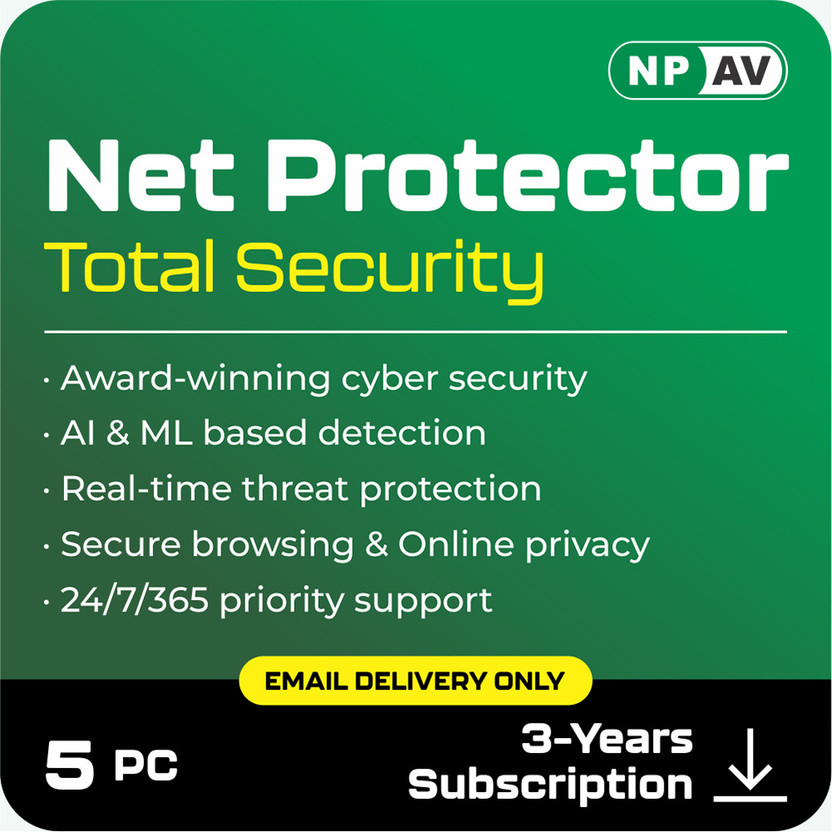 Net Protector Total Security 5 User 3 Years(Voucher)