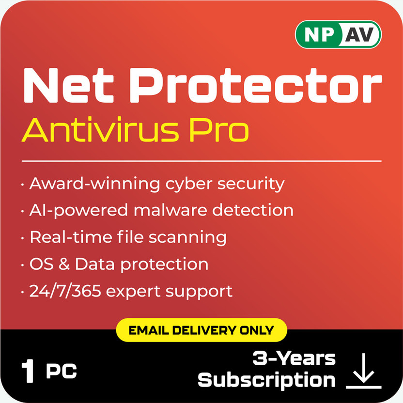Net Protector Anti-virus 1 User 3 Years(Voucher)