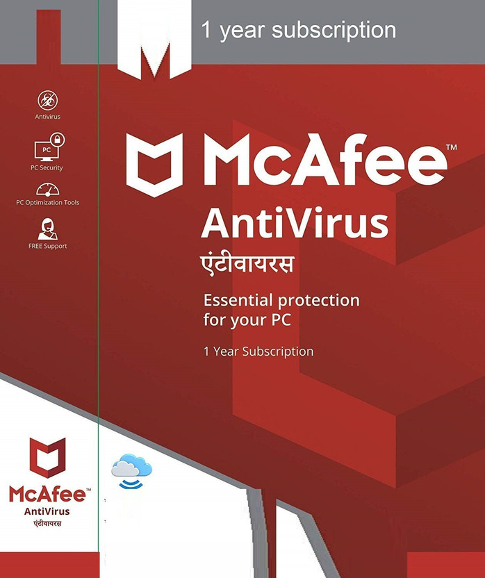 McAfee Anti-virus 5 User 1 Year (Renewal)(CD/DVD)