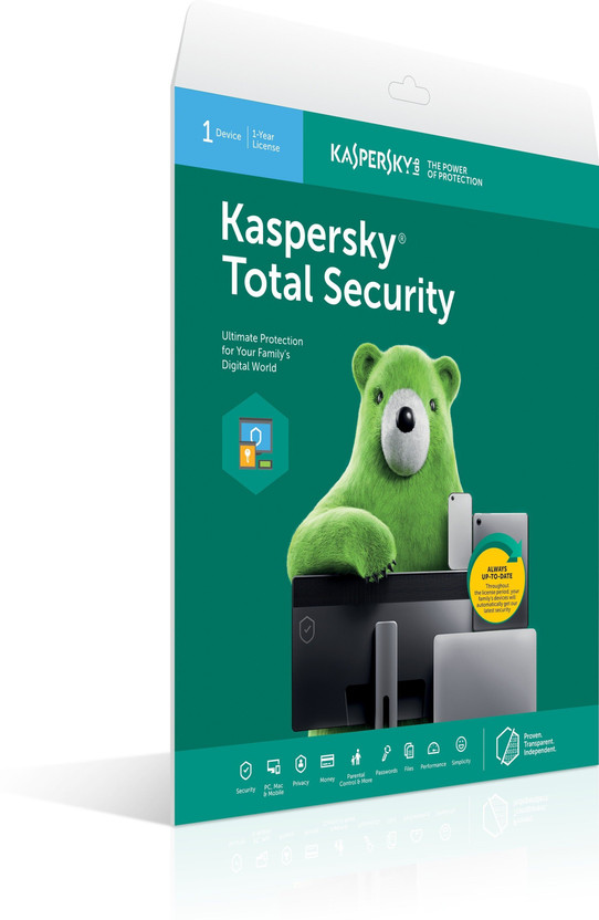 Kaspersky Total Security 1 User 1 Year(CD/DVD)