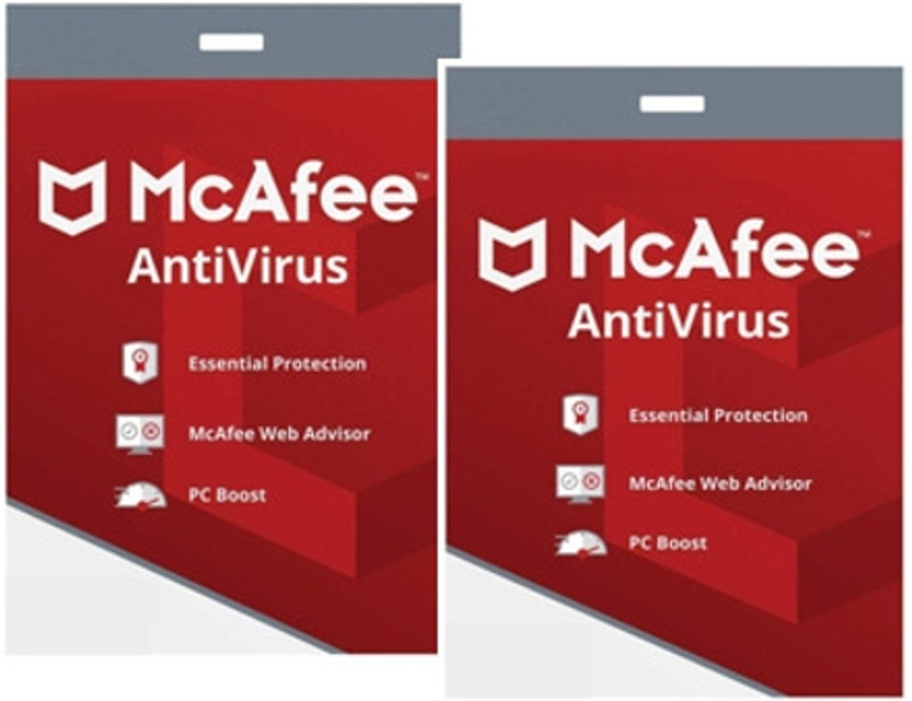 McAfee Anti-virus 2 User 1 Year(Voucher)