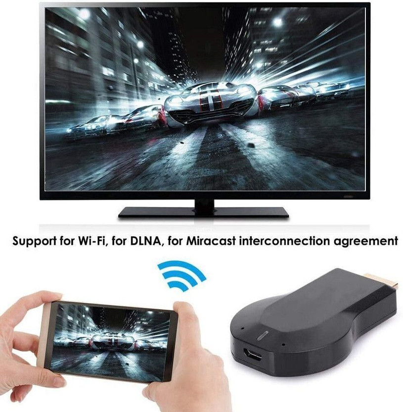 wouronix wouronix ANYKAST WiFi Display Dongle Media Streaming Device (Black) cft6 Media Streaming Device(Black) - Flipkart Deal