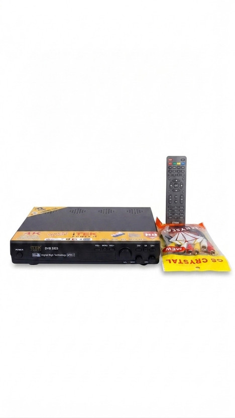 Mtel electronics ITEK Power DVB Free-To-Air Set Top Box. Media Streaming Device(Black)