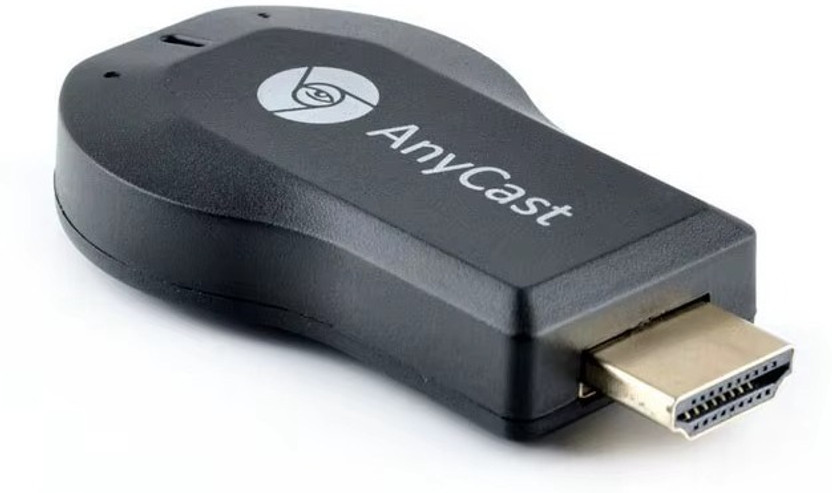 WristHive AnyCast Smart Screen Mirroring Dongle – WiFi Display Receiver for Home Use Media Streaming Device(Black)