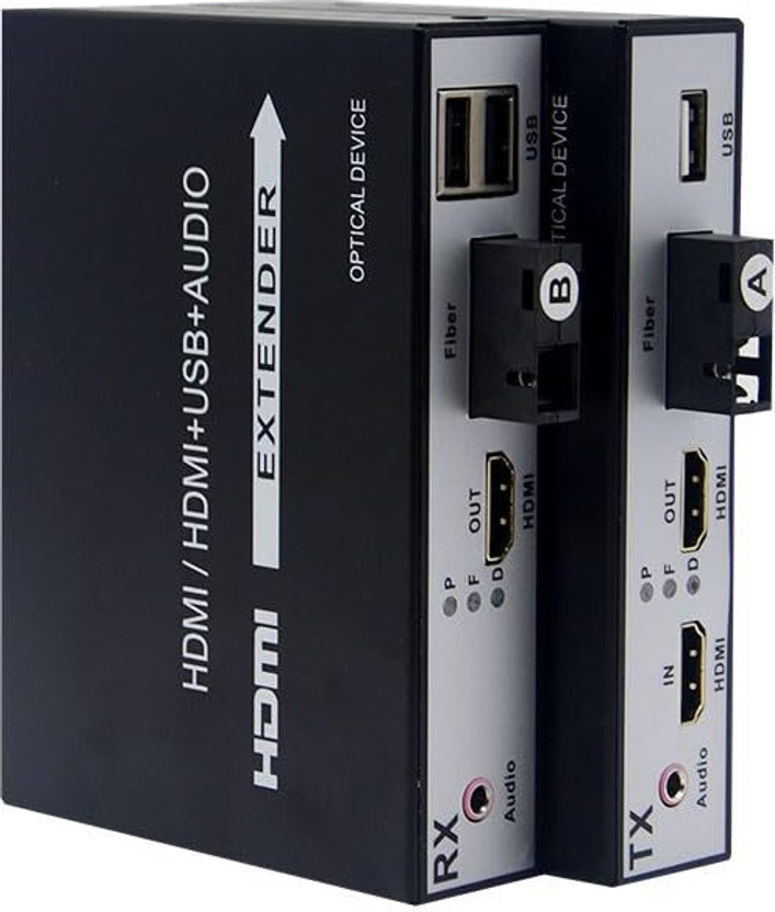 Tobo Tobo HDMI KVM Fiber Extender, HDMI Video Optical Transceiver Full HD 1080P, 20km Media Streaming Device(Black) - Flipkart Deal