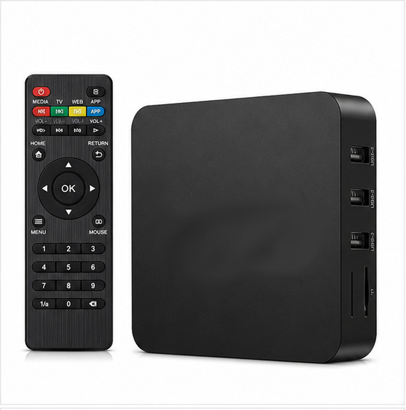VK MART MXQ Pro Wi-Fi Android 11.1 4K Smart TV Box 2GB RAM 16GB Storage Media Streaming Device(Black)