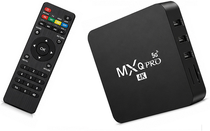 PTCMart Enjoy Wi-Fi 2GB RAM 16GB Storage 4K Android 11.1 MXQ Pro Smart TV Box Media Streaming Device(Black)