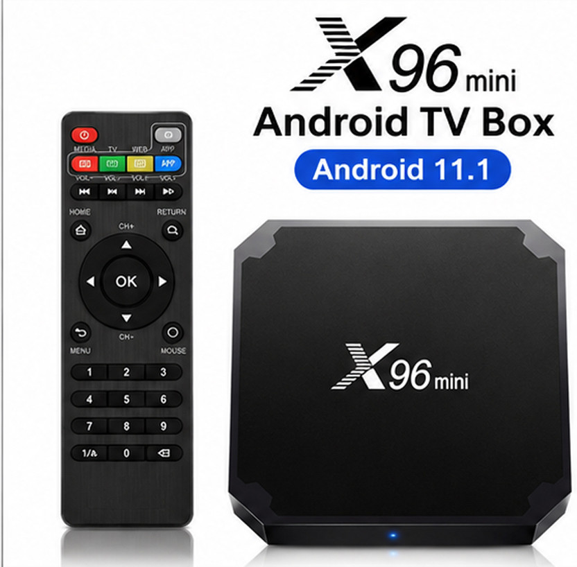 PTCMart X96 Wi-Fi Ultra HD 4K Mini Smart TV Box Android 11.1 4GB+32GB HDMI Media Player Media Streaming Device(Black)