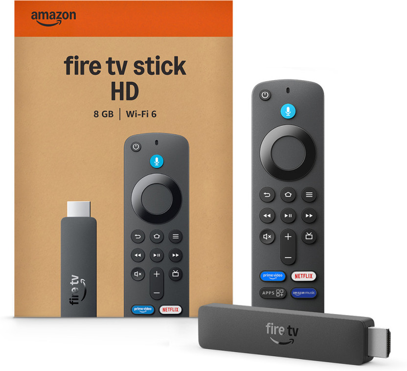 Firetv Stick HD (newest model), fastest HD stick yet, 1,500+ apps, Alexa Voice Remote Media Streaming Device(Black)