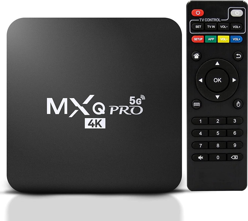 MXQ PRO MXQ Upgraded Ultra HD Box | 4GB RAM 32GB Storage Media Streaming Device Media Streaming Device(Black)