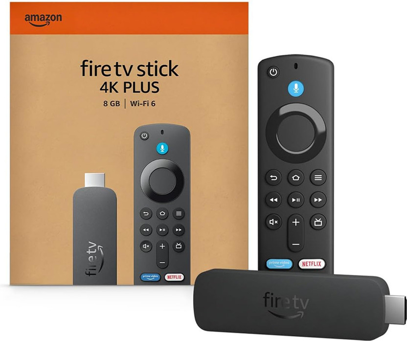 Amazon Stick 4K Plus (newest model), Alexa Voice Search, Wi-Fi 6, Dolby Vision/Atmos Media Streaming Device(Black)