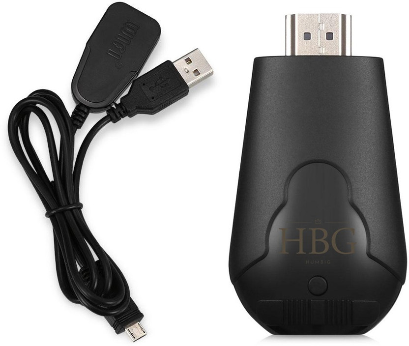Extremus ™K4 Wireless WiFi Display Dongle Receiver 1080P HD TV Stick for Smart Media Media Streaming Device(Black)