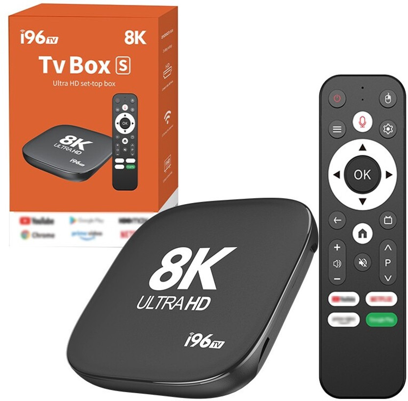 GADGETSWEAR Android 4K TV Box, Smart Streaming Device with Voice Remote, WiFi, Chromecast Media Streaming Device(Black)