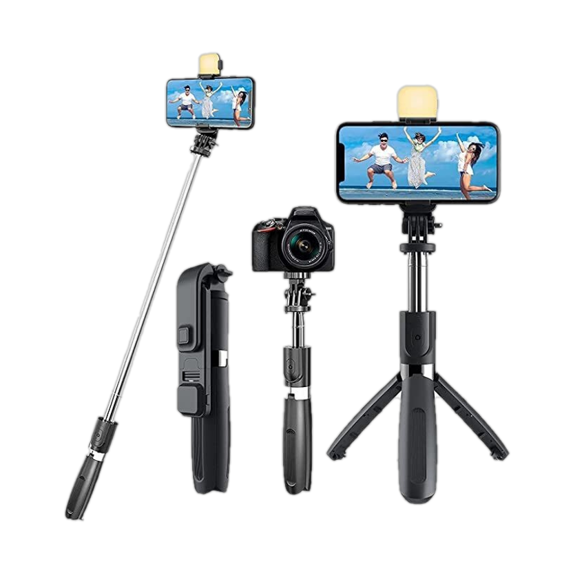 NAFA Bluetooth Selfie Stick(Black, Remote Included)