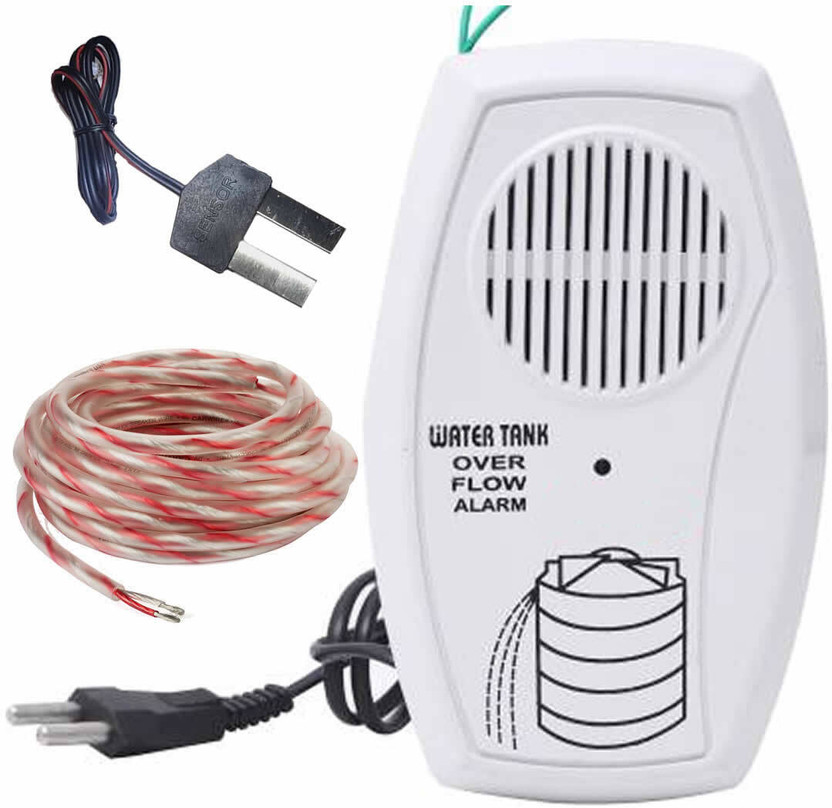 iWin Advance_Water Tank Overflow Alarm with High Quality Overflow Voice Sound With 15mtr connecting wire (Made in India) Wired Sensor Security System