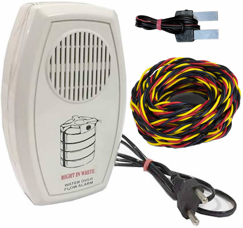 InfraHive Electric Water Tank Overflow Alarm with High Quality Overflow Voice Sound with 15-mtr Wire (Made in India) Wired Sensor Security System
