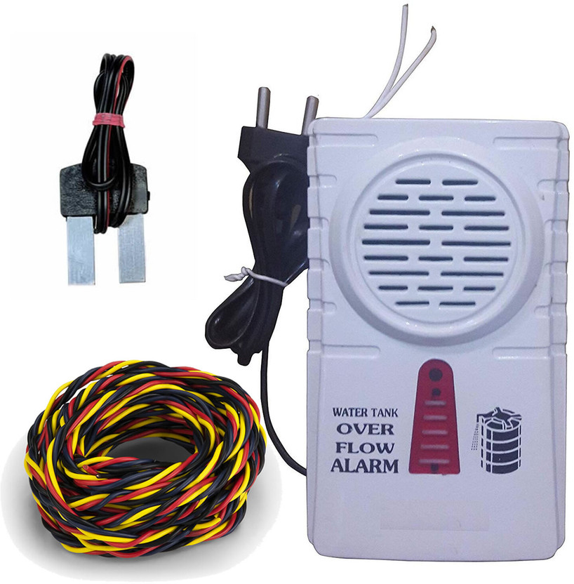 iWin Advance Water Tank Overflow Alarm with High Quality Overflow Voice Sound + 15mtr connecting wire Wired Sensor Security System