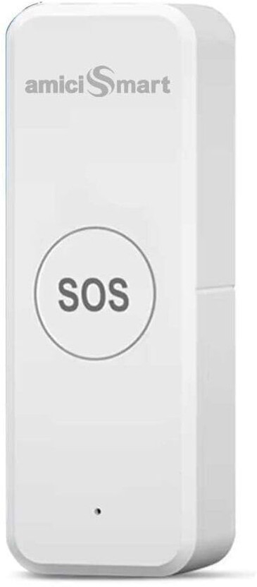 amiciSmart WiFi SOS Call Button Wireless Emergency Alert Transmitter Wireless Sensor Security System