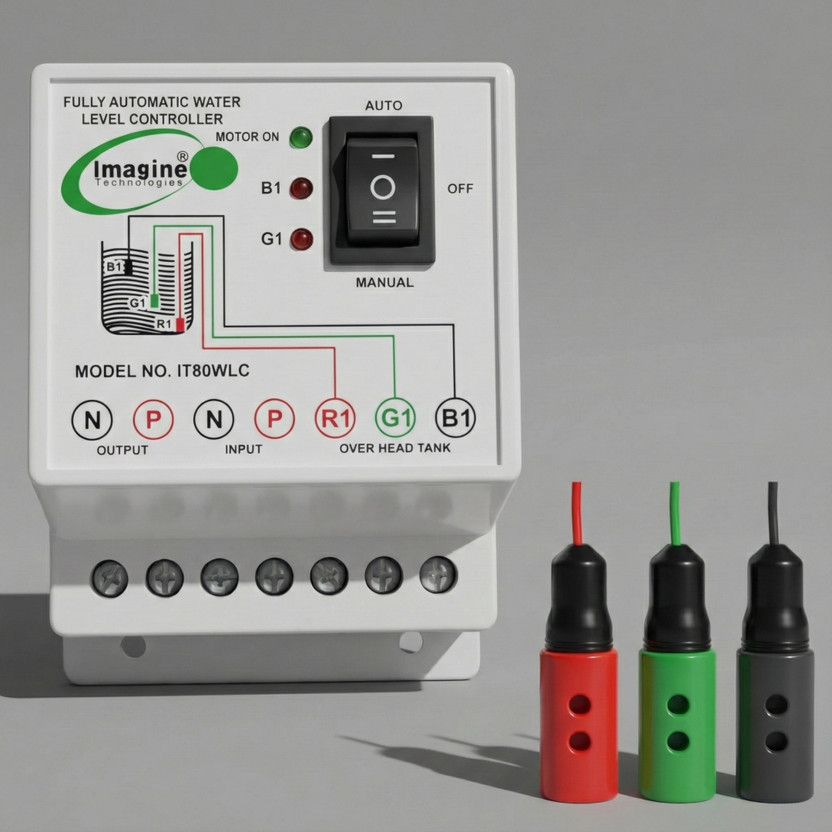 Imagine Technologies IT80WLC Fully Automatic Water level Controller And Indicator Wired Sensor Security System