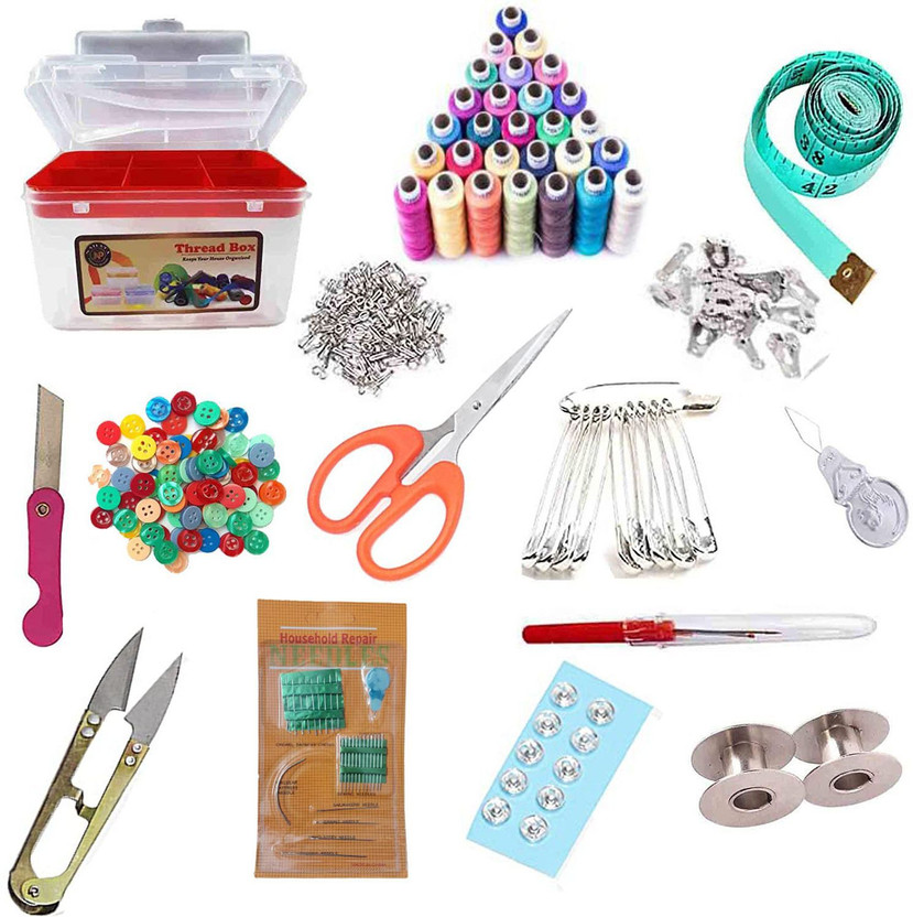 Macaw Macaw Sewing Thread and Tailoring Accessories Storage Box - 15th Item Include Sewing Kit - Flipkart Deal