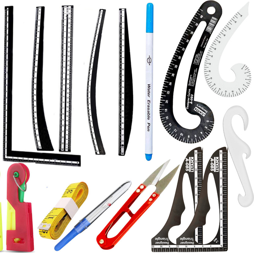Artonezt Fashion Designing Scale Kit Pattern Making Ruler Kit Sewing Kit