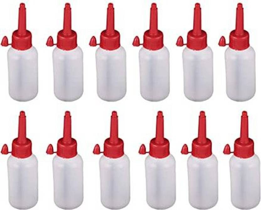 Hirday Empty Squeeze Bottles with Nozzle for Loading and Dispensing