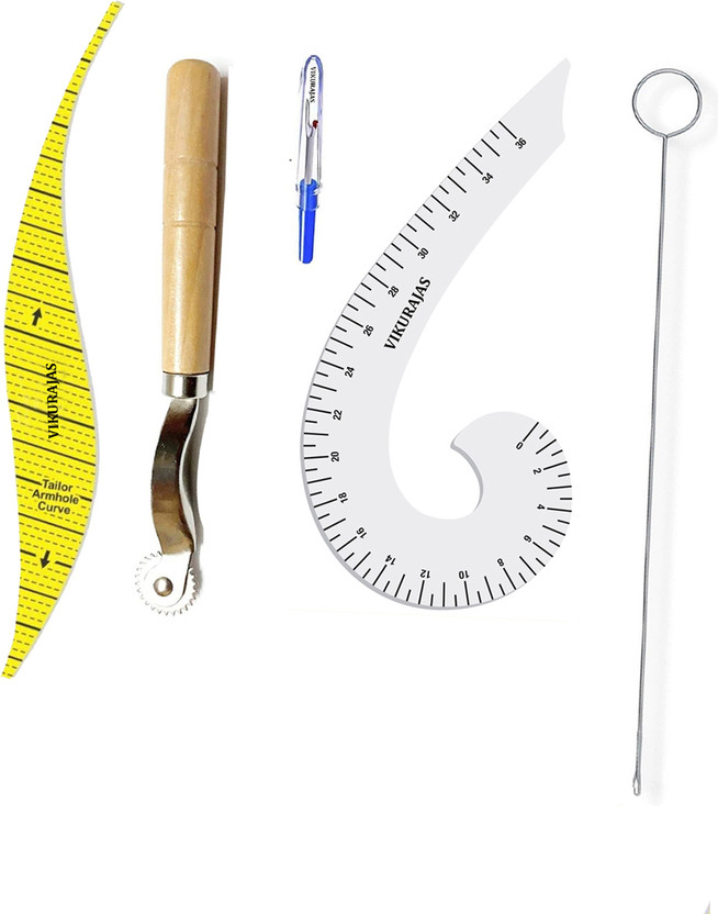 Vikurajas Loopturner Frenchcurve Sleeve scale Seamripper combo Sewing Kit