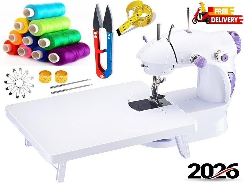 Kiwilon mini sewing machine silai machine portable sewing machine electric sewing machin Electric Sewing Machine( Built-in Stitches 2)