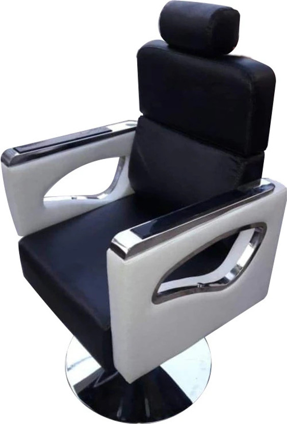 RNinteriors MAYUR HANDLE BLACK & WHITE Styling Chair(Black, White)
