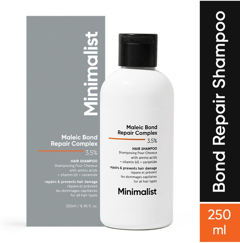 Minimalist Hair Shampoo for Dry,Damaged & Frizzy with 3.5%Maleic Bond Repair Complex(250 ml)