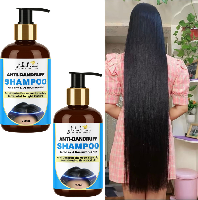 global care (PACK OF 2) Anti Dandruff Shampoo 200ml | Hair Hygiene Care(200 ml)