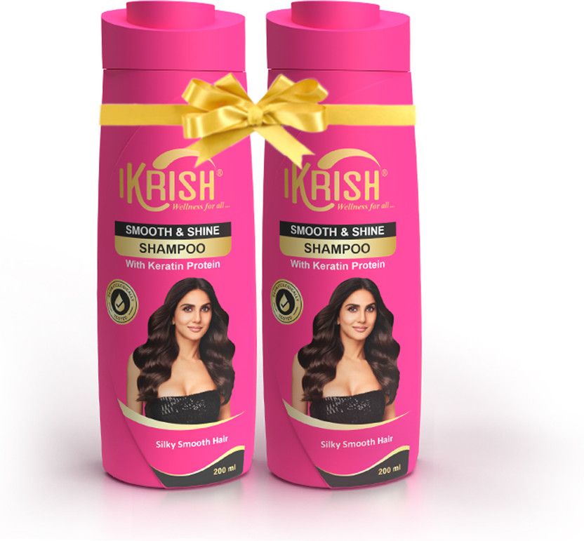 IKRISH IKRISH Smooth & Shine Shampoo 200 ML Buy One Get One with Keratin protein, Paraben-Free(400 ml) - Flipkart Deal