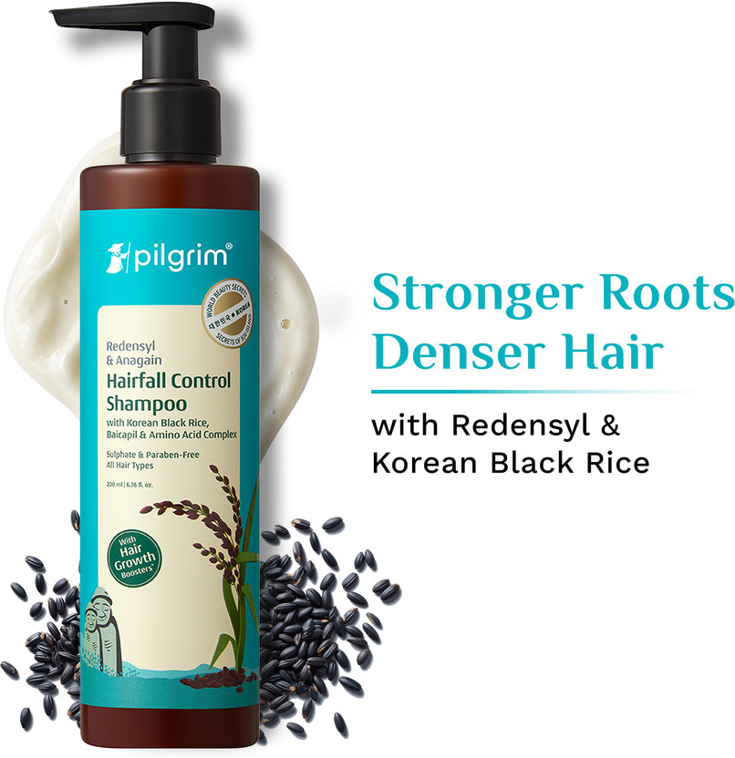 Pilgrim Redensyl & Anagain Hairfall Control Shampoo for all hair types(200 ml)