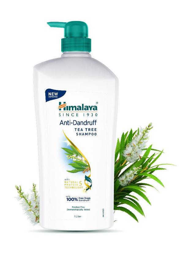 HIMALAYA Anti-Dandruff Tea Tree Shampoo (1L) + Anti-Dandruff Tea Tree Shampoo (80ml) Free(1 L)