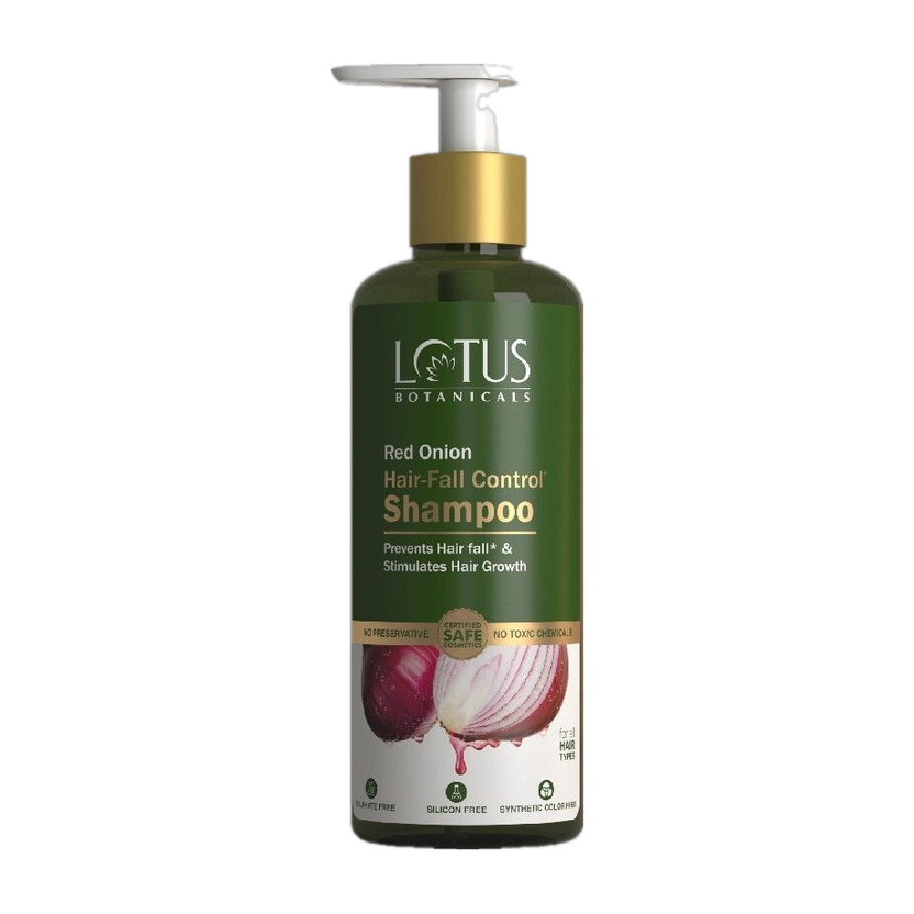 Lotus Botanicals Red Onion Control Shampoo | Prevent Hair Fall & Stimulates Hair Growth(300 ml)